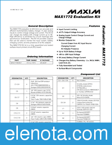 Maxim MAX1772EVKIT datasheet
