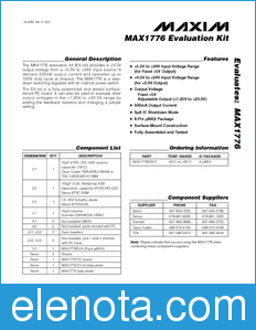 Maxim MAX1776EVKIT datasheet