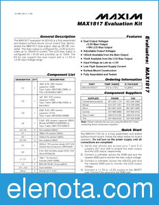 Maxim MAX1817EVKIT datasheet