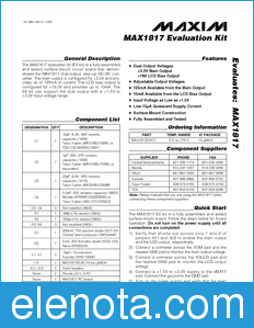 Maxim MAX1817EVKIT datasheet
