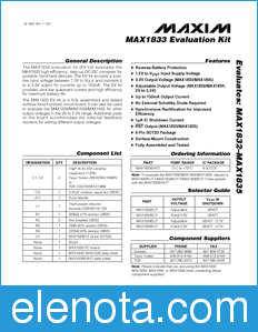 Maxim MAX1832EVKIT datasheet