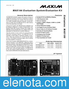 Maxim MAX186EVKIT datasheet
