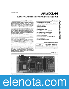 Maxim MAX187EVKIT datasheet