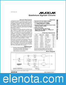 Maxim MAX2100 datasheet
