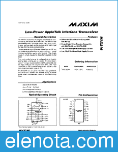 Maxim MAX216 datasheet