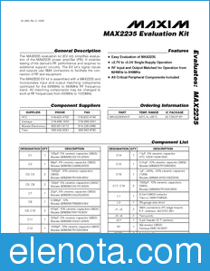 Maxim MAX2235EVKIT datasheet
