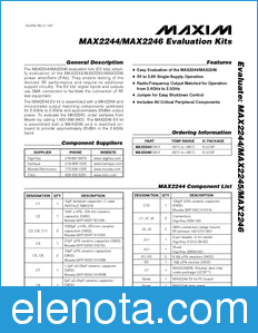 Maxim MAX2244EVKIT datasheet