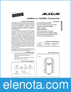 Maxim MAX2402 datasheet