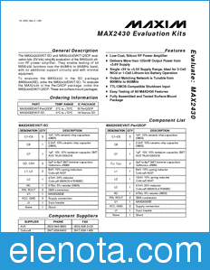 Maxim MAX2430EVKIT datasheet