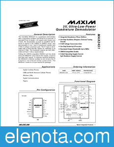 Maxim MAX2451 datasheet