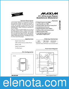 Maxim MAX2452 datasheet