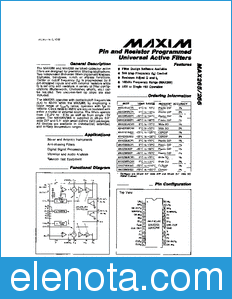 Maxim MAX265 datasheet