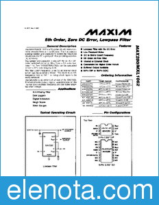 Maxim MAX280 datasheet