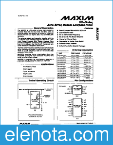 Maxim MAX281 datasheet