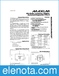 Maxim MAX293/MAX294 datasheet