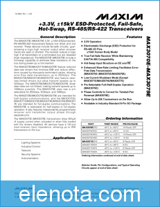 MAXIM - Dallas Semiconductor MAX3070E datasheet