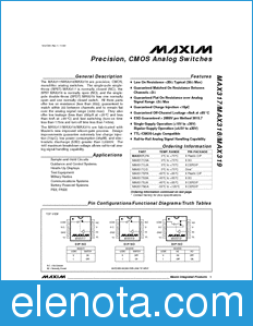 Maxim MAX317 datasheet