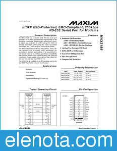 Maxim MAX3186 datasheet