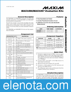 Maxim MAX3266EVKIT datasheet