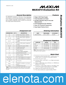 Maxim MAX3272EVKIT datasheet