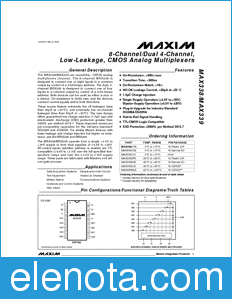 Maxim MAX338 datasheet