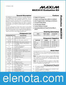 Maxim MAX3510EVKIT datasheet