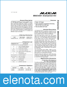 Maxim MAX3681EVKIT datasheet
