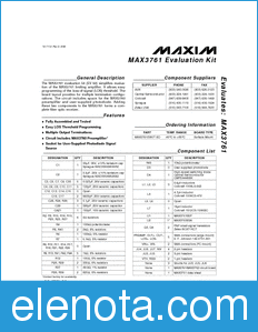 Maxim MAX3761EVKIT datasheet