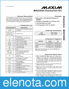 Maxim MAX3866EVKIT datasheet
