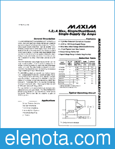 Maxim MAX406 datasheet