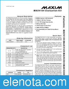 Maxim MAX4104EVKIT datasheet
