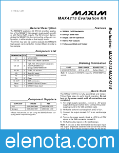Maxim MAX4213EVKIT datasheet