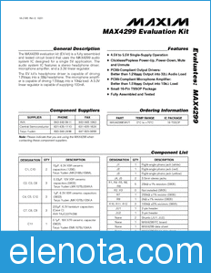 Maxim MAX4299EVKIT datasheet