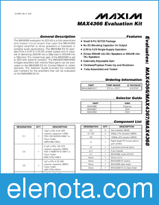 Maxim MAX4366EVKIT datasheet