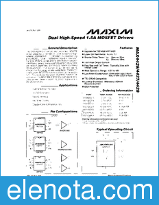 Maxim MAX4426/MAX4427 datasheet