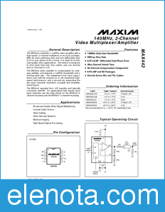 Maxim MAX442 datasheet
