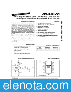 Maxim MAX4444 datasheet