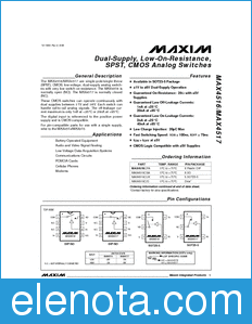 Maxim MAX4516 datasheet