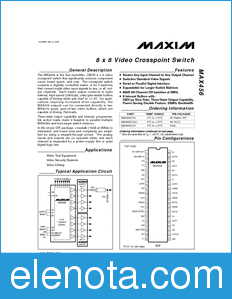 Maxim MAX456 datasheet