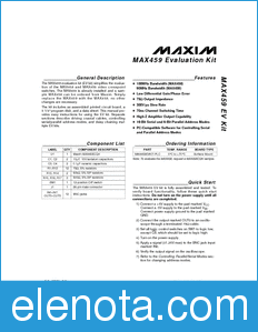 Maxim MAX459EVKIT datasheet