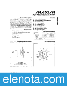Maxim MAX460 datasheet