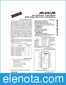 Maxim MAX463/MAX464/MAX465 datasheet