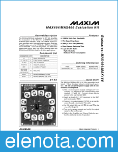 Maxim MAX464 datasheet