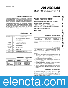 Maxim MAX496 datasheet