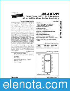 Maxim MAX498 datasheet