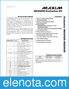 Maxim MAX5025EVKIT datasheet