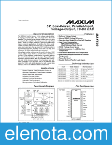 Maxim MAX503 datasheet