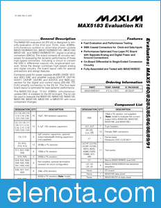 Maxim MAX5183EVKIT datasheet