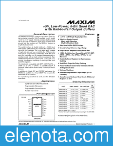 Maxim MAX534 datasheet
