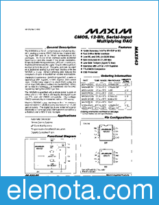 Maxim MAX543 datasheet